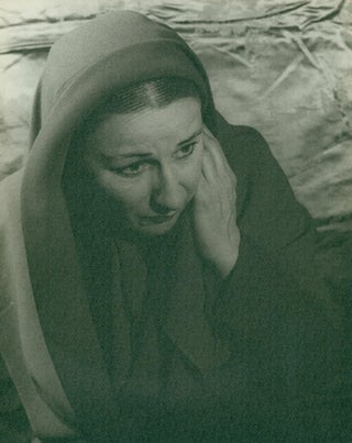 Item #219276 Portrait photograph of Judith Anderson as Mother Mary in "Family Portrait" Judith...