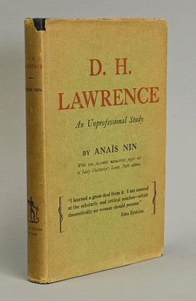 Item #220209 D.H. Lawrence. An Unprofessional Study. D. H. Lawrence, Anaïs Nin