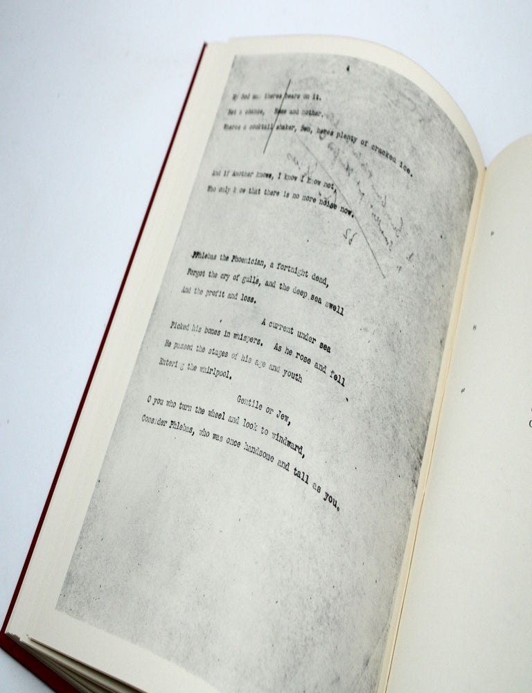 The Waste Land, A Facsimile and Transcript of the original Drafts Including the Annotations of Ezra Pound. Edited by Valerie Eliot