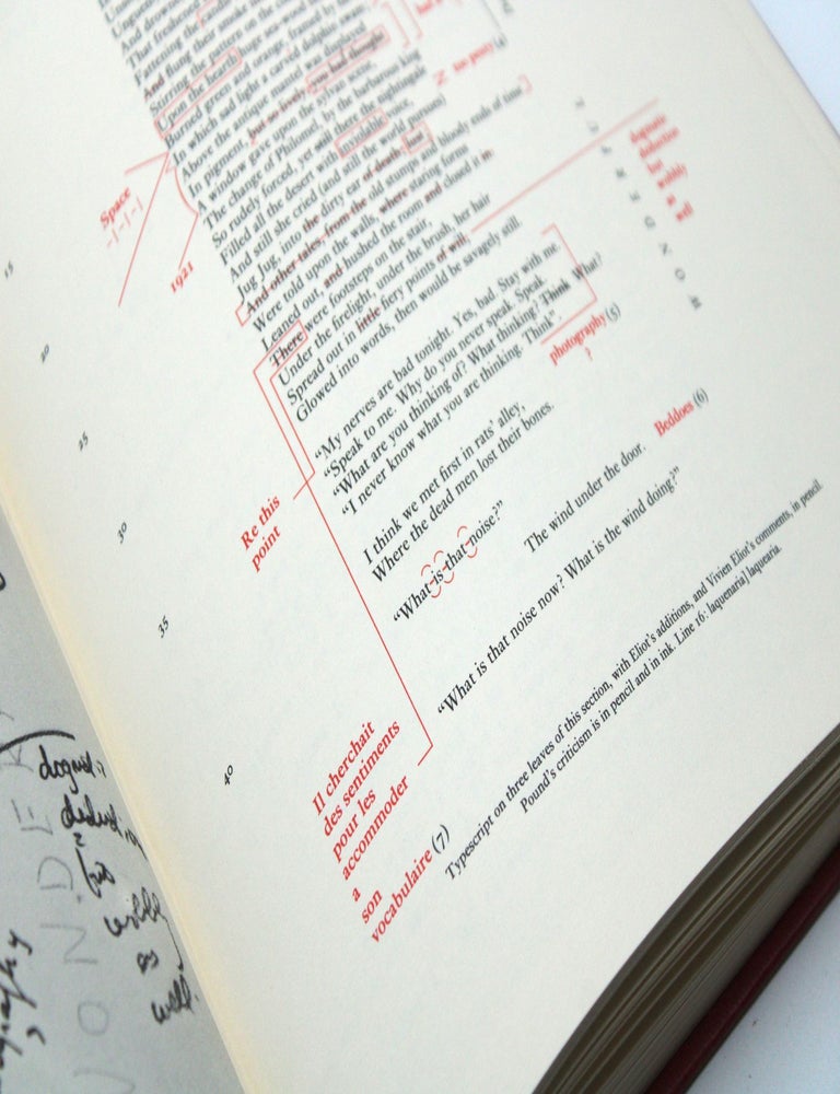 The Waste Land, A Facsimile and Transcript of the original Drafts Including the Annotations of Ezra Pound. Edited by Valerie Eliot