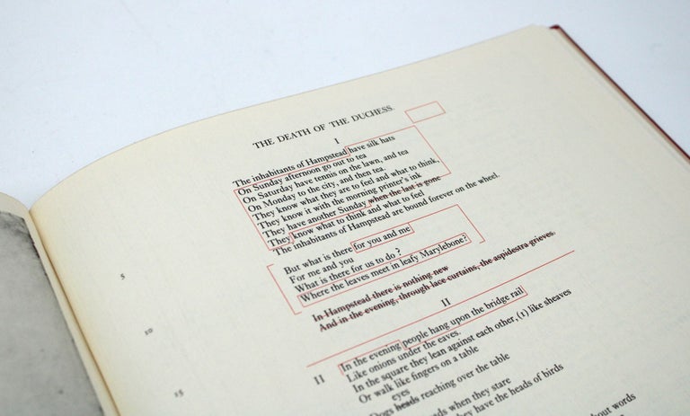 The Waste Land, A Facsimile and Transcript of the original Drafts Including the Annotations of Ezra Pound. Edited by Valerie Eliot