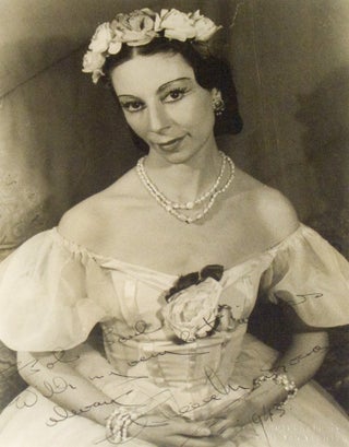 Item #222360 Portrait photograph of Alicia Markova as Marie Taglioni in PAS DE QUATRE. Alicia...