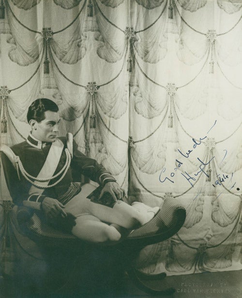 Item #222407 Portrait photograph of Hugh Laing in the ballet JARDIN AUX LILAS. Hugh Laing, Carl Van Vechten.