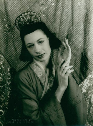 Item #222423 Portrait photograph of Diana Adams in Anthony Tudor's ballet, SHADOW OF THE...