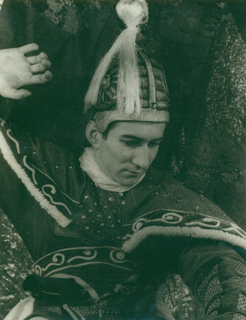 Item #222441 Portrait photograph of Eric Braun in Anthony Tudor's ballet, SHADOW OF THE WIND. Eric Braun, Carl Van Vechten.