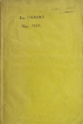 Item #223266 Di alcuni scritti pubblicati da Emmanuele Antonio Cicogna Veneziano dall'anno...