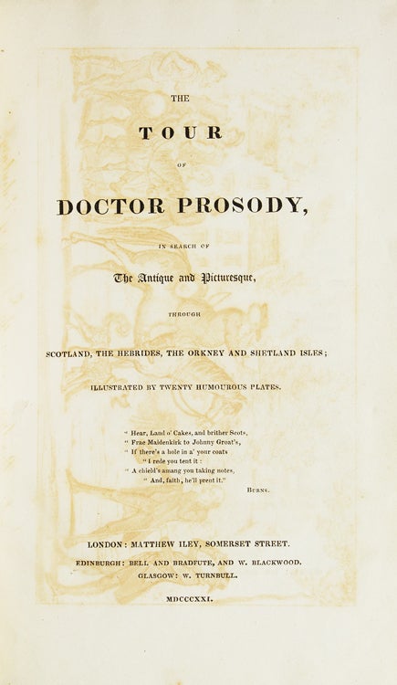 The Tour of Doctor Prosody, In Search of The Antique and The Picturesque