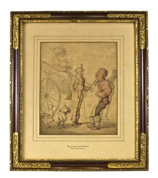 Item #225326 " The Glass on the Road". Watercolor on paper, signed "T. Rowlandson" , lower left....