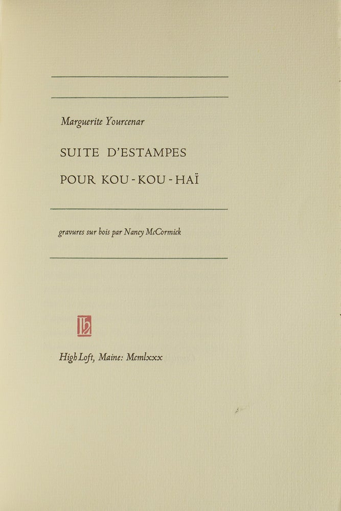 Suites d'Estampes pour Kou-Kou-Hai