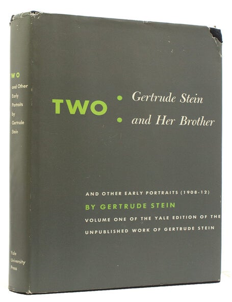 Item #225865 Two: Gertrude Stein and Her Brother and other Early Portraits [1908-1912] With a foreword by Janet Flanner. Gertrude Stein.