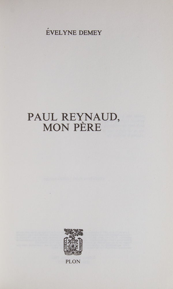 Paul Reynaud, mon père