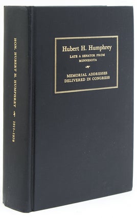 Item #227068 Memorial Services...of Hubert H. Humphrey. Hubert H. Humphrey