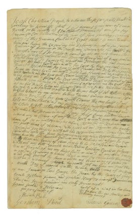 Item #228514 [Manuscript Quit Claim to a Piece of Land in New Jersey owned by Thomas Gardner.]....