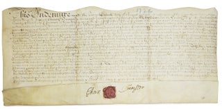 Item #228624 Manuscript Indenture signed (“Char. Dunster”), also signed ("Alex....