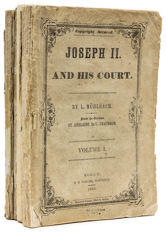 Joseph II and His Court ... from the German by Adelaide de V, Chaudron