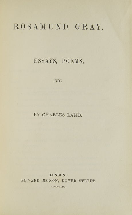 Rosamund Gray, Essays, Poems, Etc