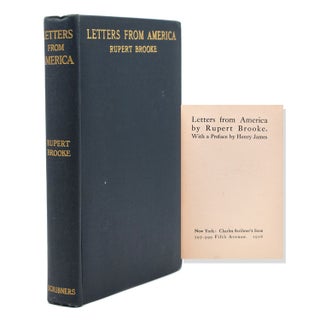 Item #230778 Letters from America. Rupert Brooke
