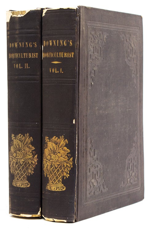 Item #231007 The Horticulurist and Journal of Rural Art and Rural Taste. Devoted to Horticulture, Landscape Gardening, Rural Architecture, Botany, Pomology, Entomology, Rural Economy, &c. Volumes I & II. [Spine title:] Downing’s Horticulture. A. J. Downing.