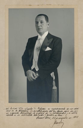 Item #231092 Portrait Photograph of Juan Péron in his first term of office as President. Argentina