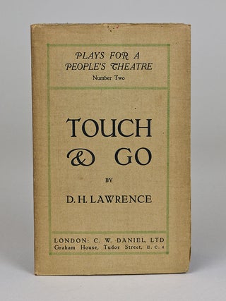 Item #231307 Touch and Go. D. H Lawrence