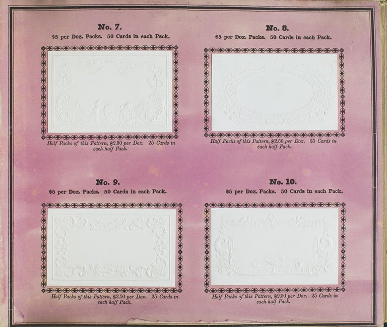 Dickinson's Embossed Cards. First Specimen Book