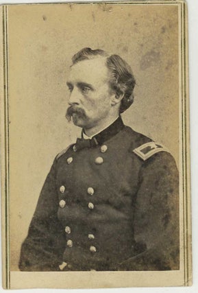 Carte de visite portrait photograph of George Armstrong Custer, in Civil War uniform. George Armstrong Custer, Mathew Brady.