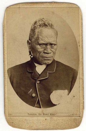 Item #232384 Carte de visite portrait of Tawhiao, 2nd Maori King, captioned “Tawahio [sic] the...
