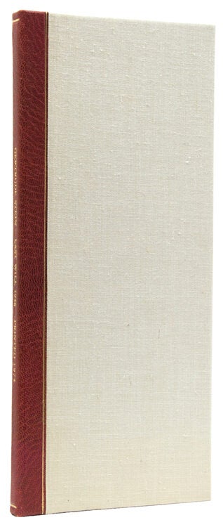 Last Will and Testament of Gertrude Stein (2/4)