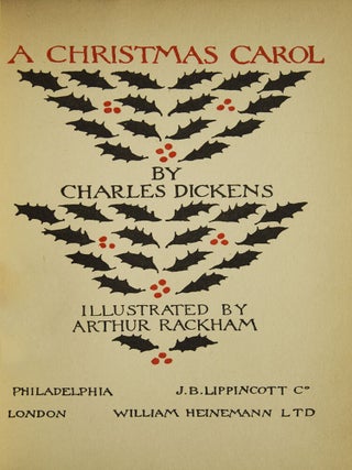 Item #233070 A Christmas Carol. Arthur Rackham, Charles Dickens