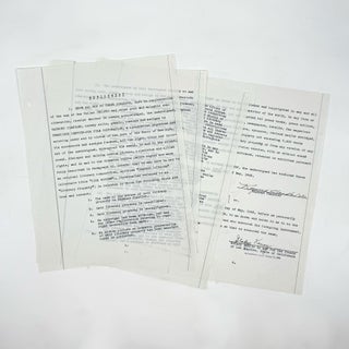 Item #233756 Original Typed Document, signed in ink (“Raymond Chandler”), dated 29 May 1942,...