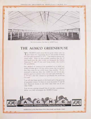 American Greenhouses. Pronounced Agemco. AGMCo. Everyhouse a Gem