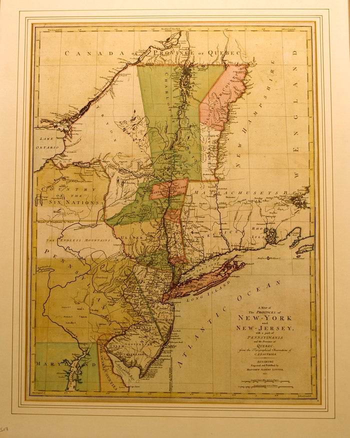 A Map of The Provinces of New-York and New Jersey, with Part of Quebec
