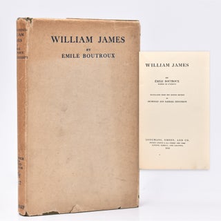 Item #234231 William James. Emile Boutroux