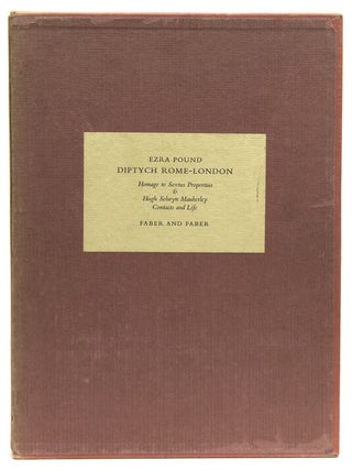 Item #234274 Diptych-Rome-London. Ezra Pound