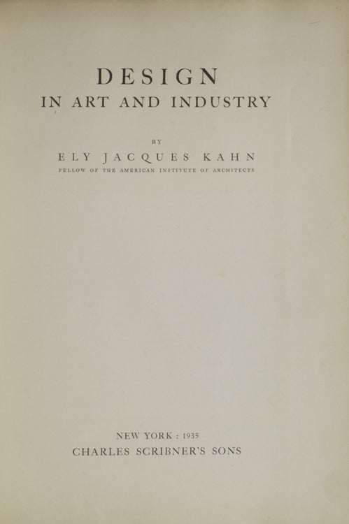 Design in Art and Industry