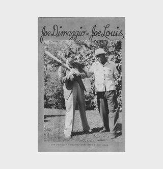 Item #234945 Photograph of Joe Dimaggio and Joe Louis posing playfully together. Baseball