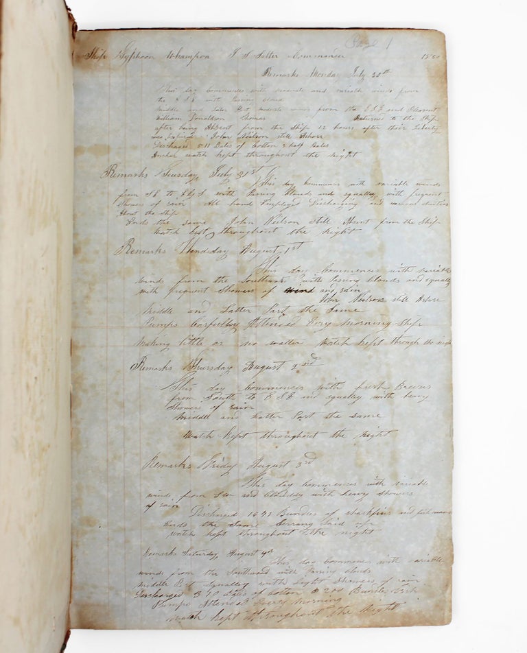 Manuscript Log of the "Typhoon" to China