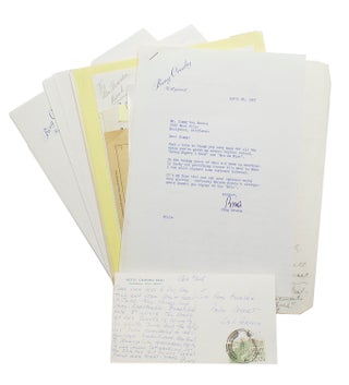 Item #235661 Archive of letters, postcards, photographs, and notes from Crosby to songwriter...