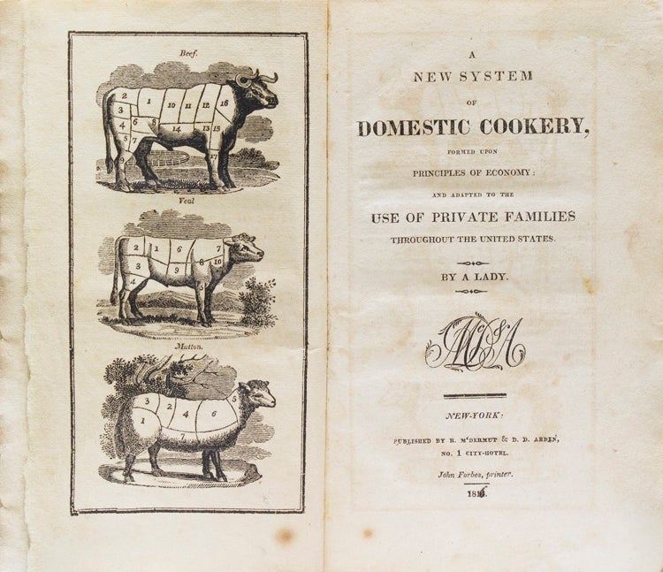 A New System of Domestic Cookery, formed upon principles of Economy: and Adapted to the Use of Private Families Throughout the United States. By a Lady