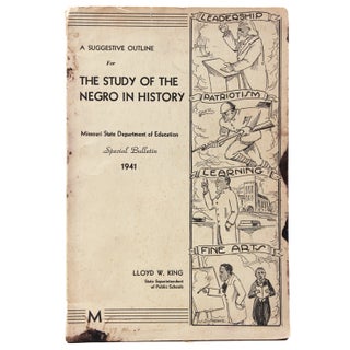 Item #236100 A Suggestive Outline for the Study of the Negro in History. Lloyd W. King