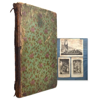 Item #236120 Scrapbook containing 18th- and 19th-century engraved plates (removed from books),...