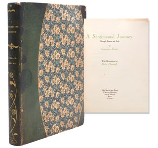 Item #236801 A Sentimental Journey Through France and Italy. Black Sun Press, Laurence Sterne