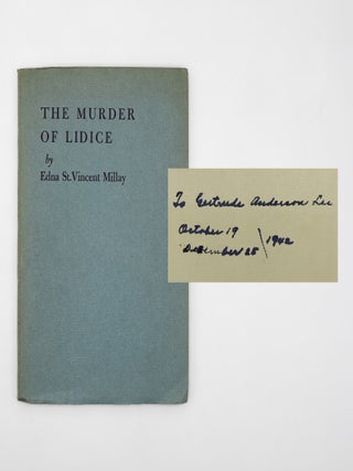 Item #236817 The Murder of Lidice. Edna St. Vincent Millay