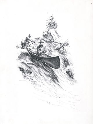 Original drawing for "The Happy End": to illustrate the story "The Old Men's...