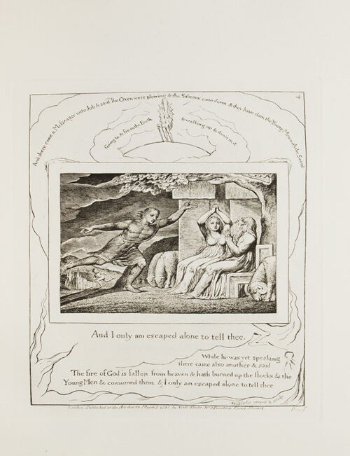 Illustrations of the Book of Job. Introduction by Laurence Binyon and Geoffrey Keynes