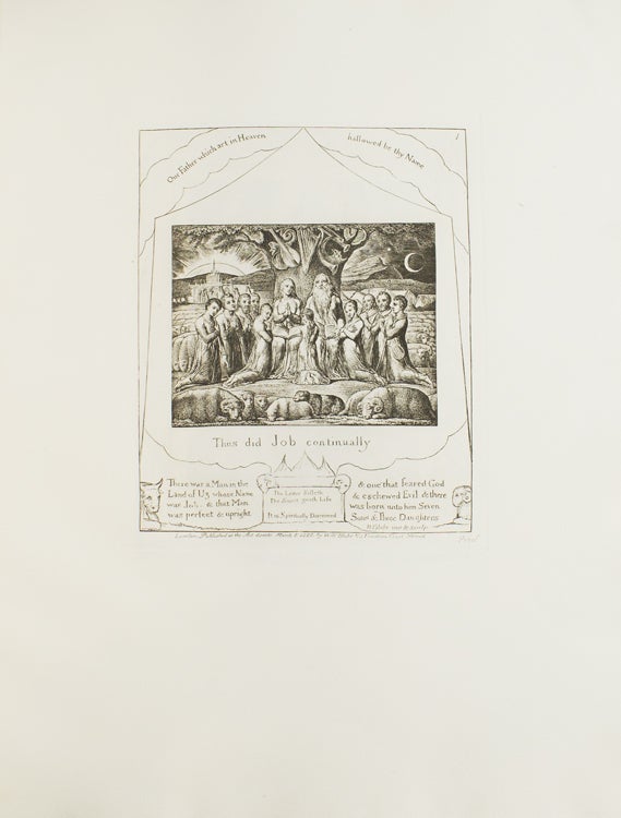 Illustrations of the Book of Job. Introduction by Laurence Binyon and Geoffrey Keynes