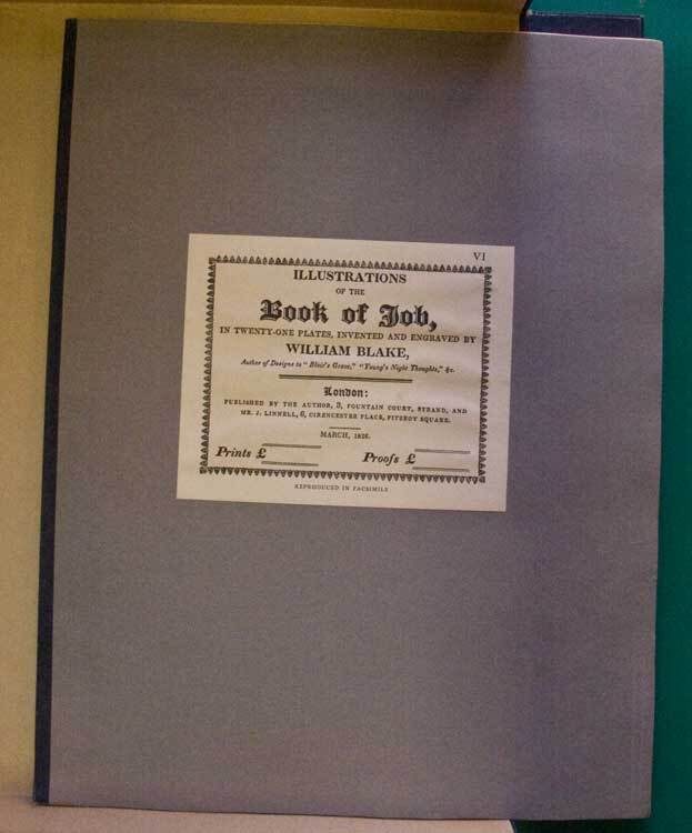 Illustrations of the Book of Job. Introduction by Laurence Binyon and Geoffrey Keynes