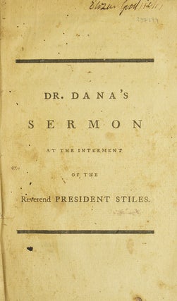 Item #237679 The Heavenly Mansions. : A Sermon preached May 14, 1795, in the City of New-Haven,...