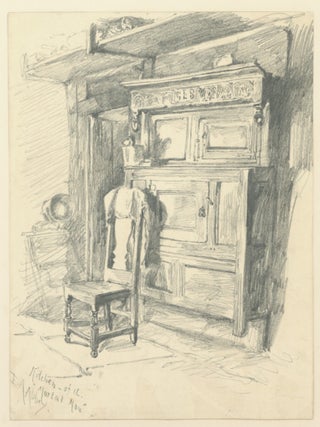 Item #238006 "Kitchen of the 'Mortal Man' ", signed "E. A. Abbey"...