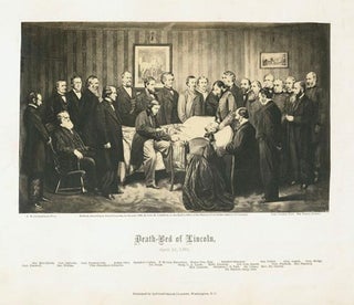 Item #238011 Death-Bed of Lincoln, April 15, 1865. Abraham Lincoln, John Littlefield, photographer